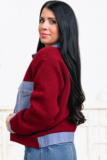 Ivy League Sweater Jacket - 2 Colors!