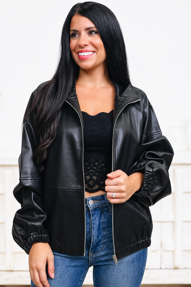 Best Seller Faux Leather Jacket - 3 Colors!