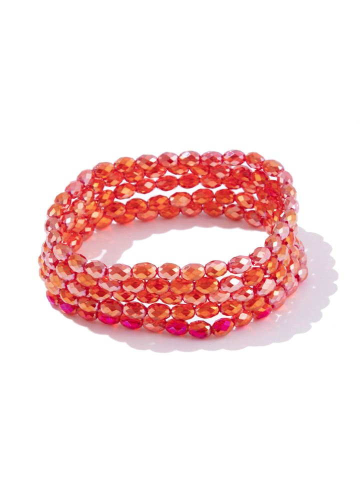 Coral Dance Bracelet Set - Strawberry