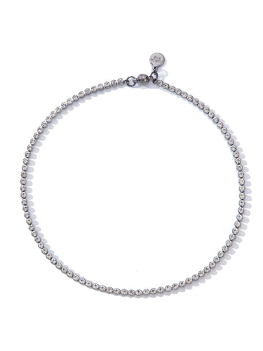 Crystal Affair Necklace - Gunmetal