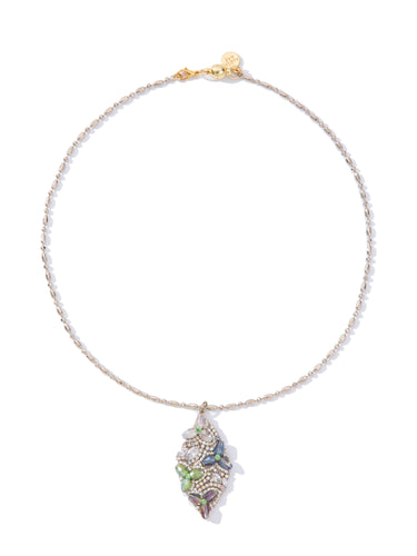 Crystal Garden Necklace - Linen