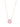 Crystal Glow Round Necklace - Pink Blush
