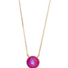 Crystal Glow Round Necklace - Tropical Bloom