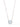 Crystal Glow Round Necklace - Linen Sky