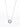 Crystal Glow Round Necklace - Liquid Metallic Pearl White Aqua