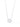 Crystal Glow Round Necklace - Liquid Metallic Pearl White Silk