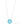 Crystal Glow Round Necklace - Liquid Metallic Pearl White Sky