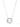 Crystal Glow Round Necklace - Liquid Metallic Pearl White Snow