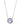 Crystal Glow Round Necklace - Metallic Linen Lilac Kiss