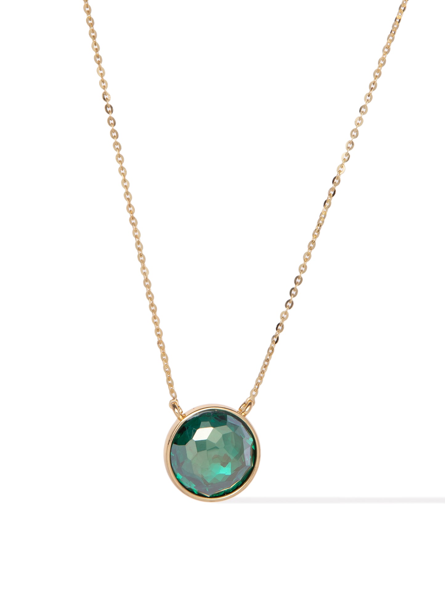 Crystal Glow Round Necklace - Mistletoe