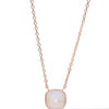 Crystal Glow Square Necklace - Coconut Snow Glow