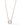 Crystal Glow Square Necklace - Linen Snow