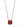 Crystal Glow Square Necklace - Metallic Chocolate Hershey Kiss