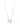 Crystal Glow Square Necklace - Metallic Moonlight Snow