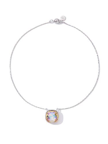 Crystal Glow Square Necklace - Hazel Glow