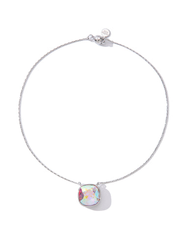 Crystal Glow Square Necklace - Polar Glow
