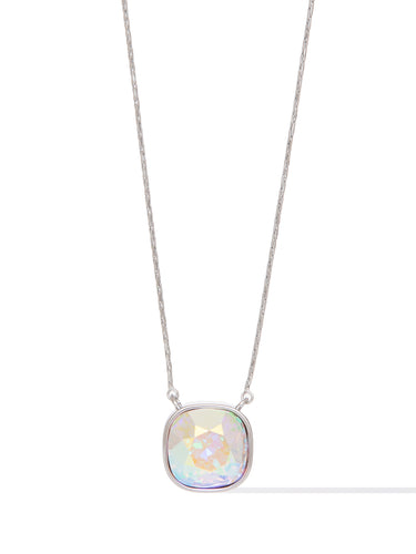 Crystal Glow Square Necklace - Polar Glow
