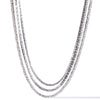 Crystal Rain Necklace - Gunmetal