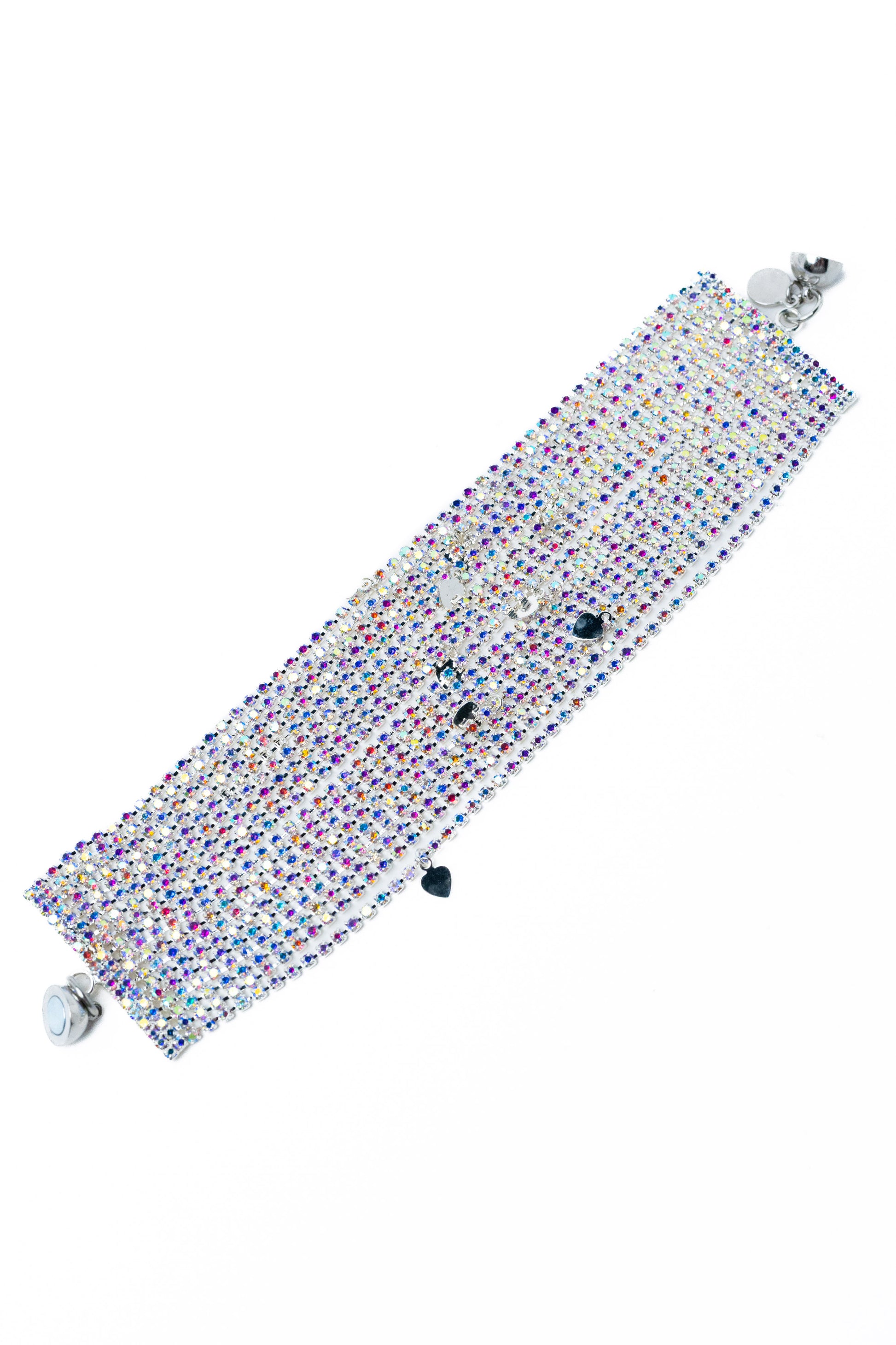 Mindy Love Bracelet - Liquid Metallic Pearl White