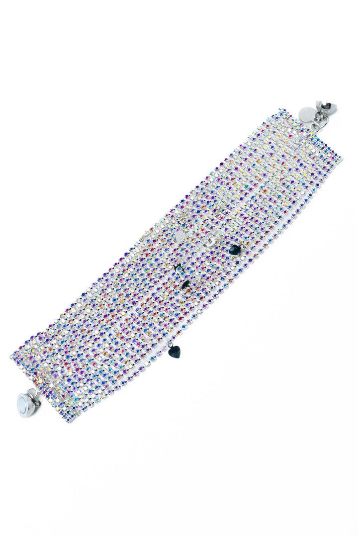 Mindy Love Bracelet - Liquid Metallic Pearl White