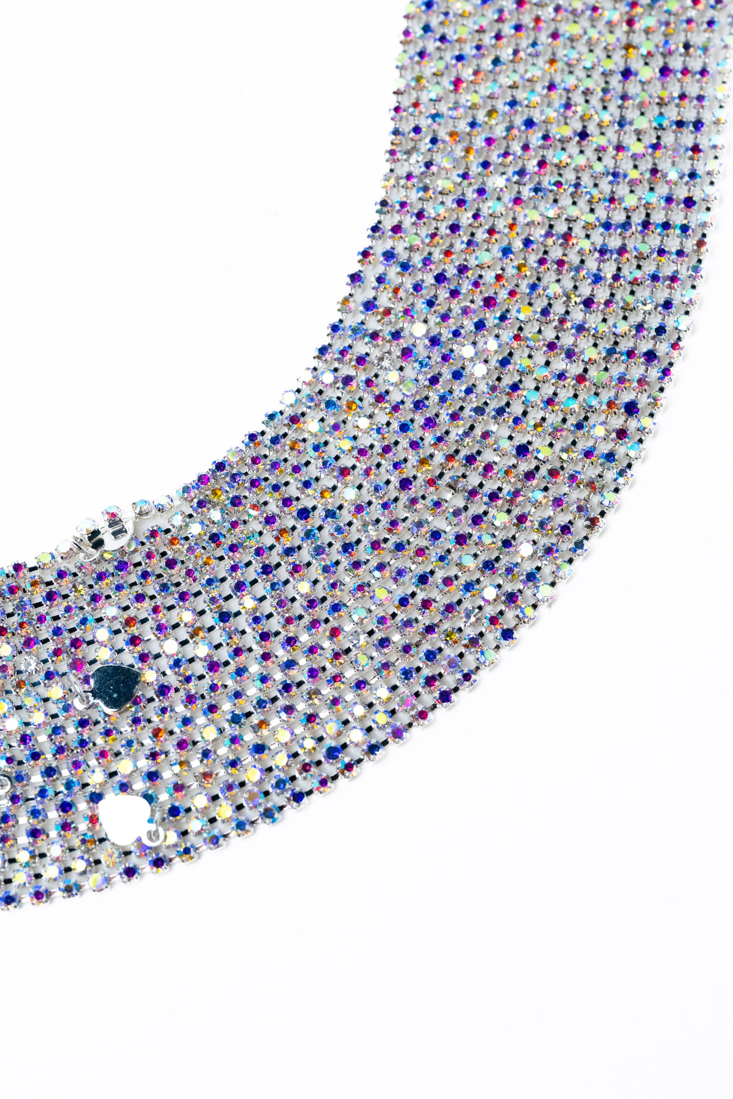 Mindy Love Necklace - Liquid Metallic Pearl White