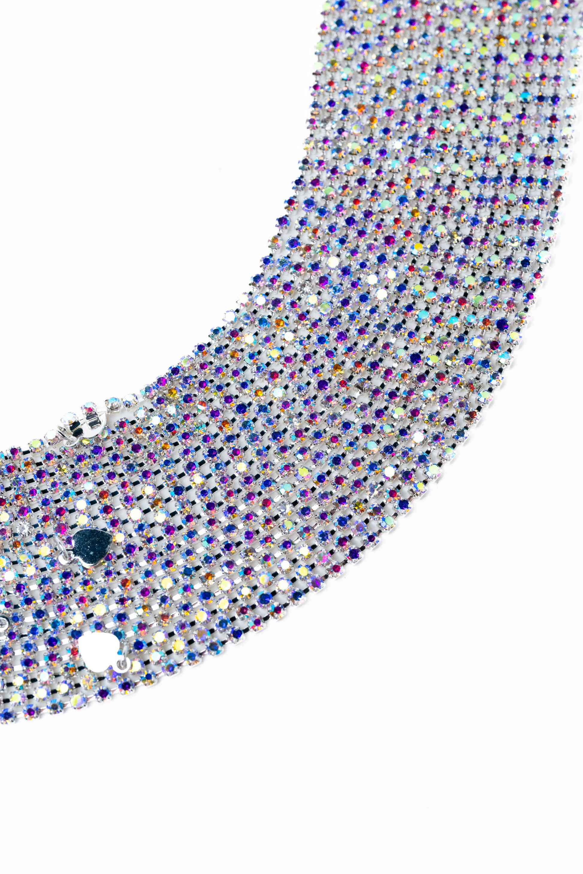 Mindy Love Necklace - Liquid Metallic Pearl White