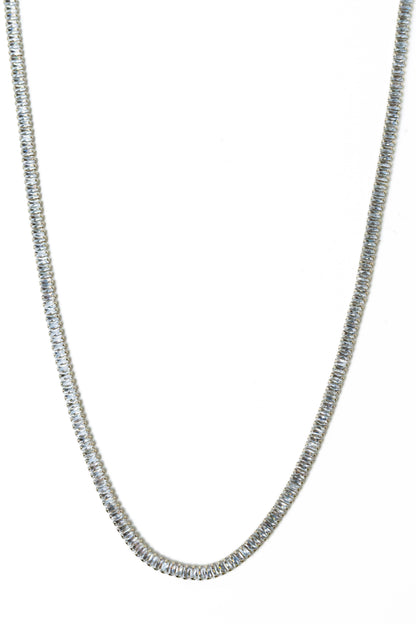 What Happens In Vegas Necklace - Metallic Linen