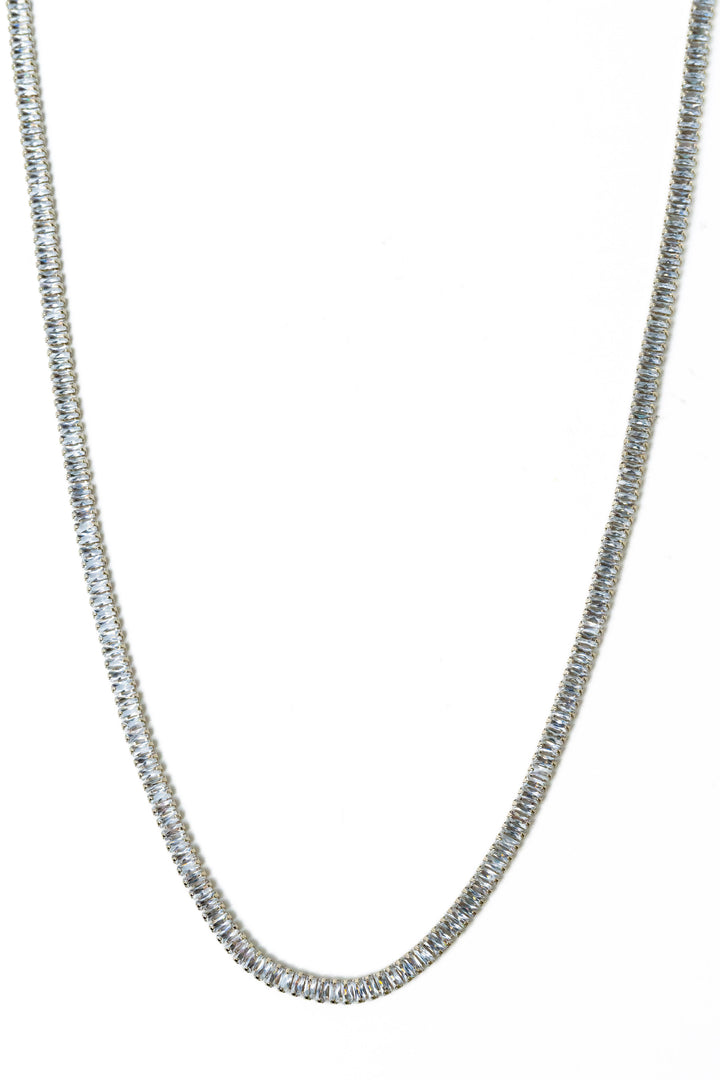 What Happens In Vegas Necklace - Metallic Linen