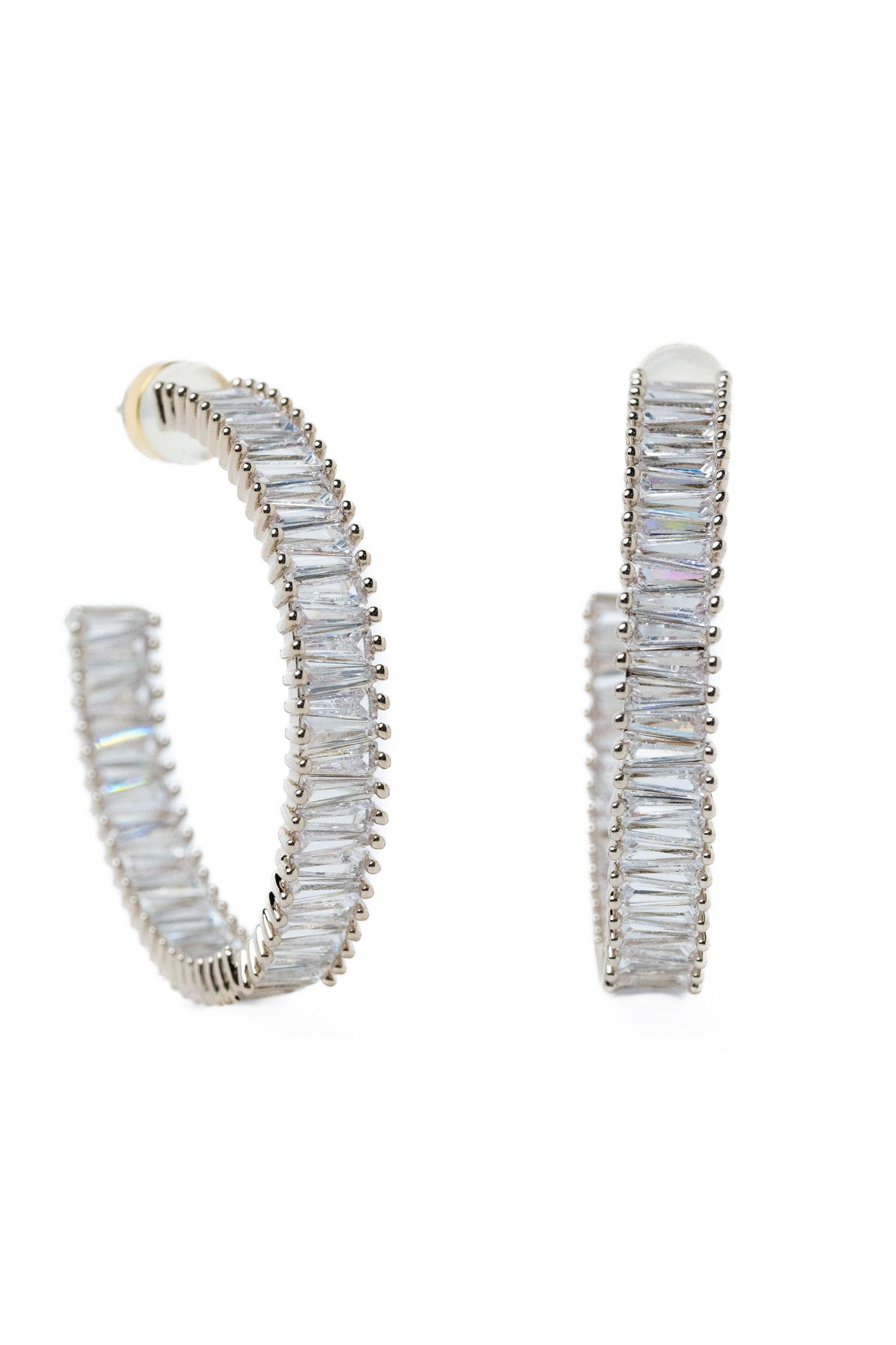 What Happens In Vegas Earrings - Metallic Linen