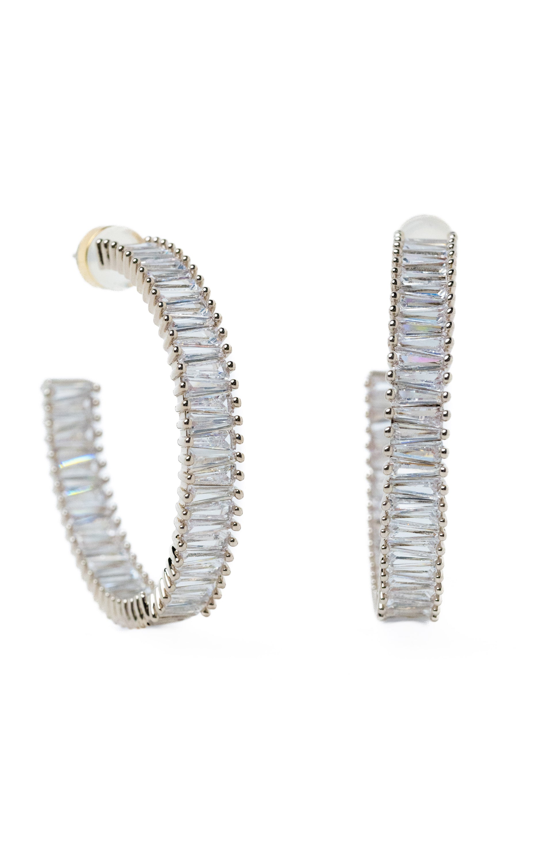 What Happens In Vegas Earrings - Metallic Linen