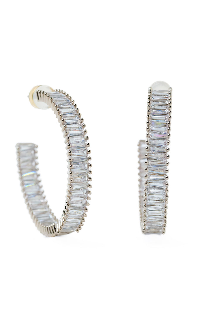 What Happens In Vegas Earrings - Metallic Linen