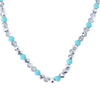 Sunset In Copa Necklace - Silver Turquoise