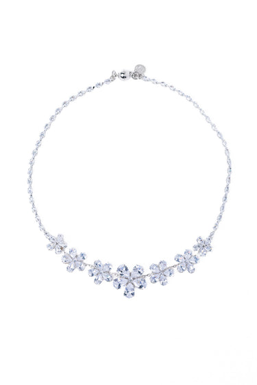Tropical Bloom Necklace - Snow Clear