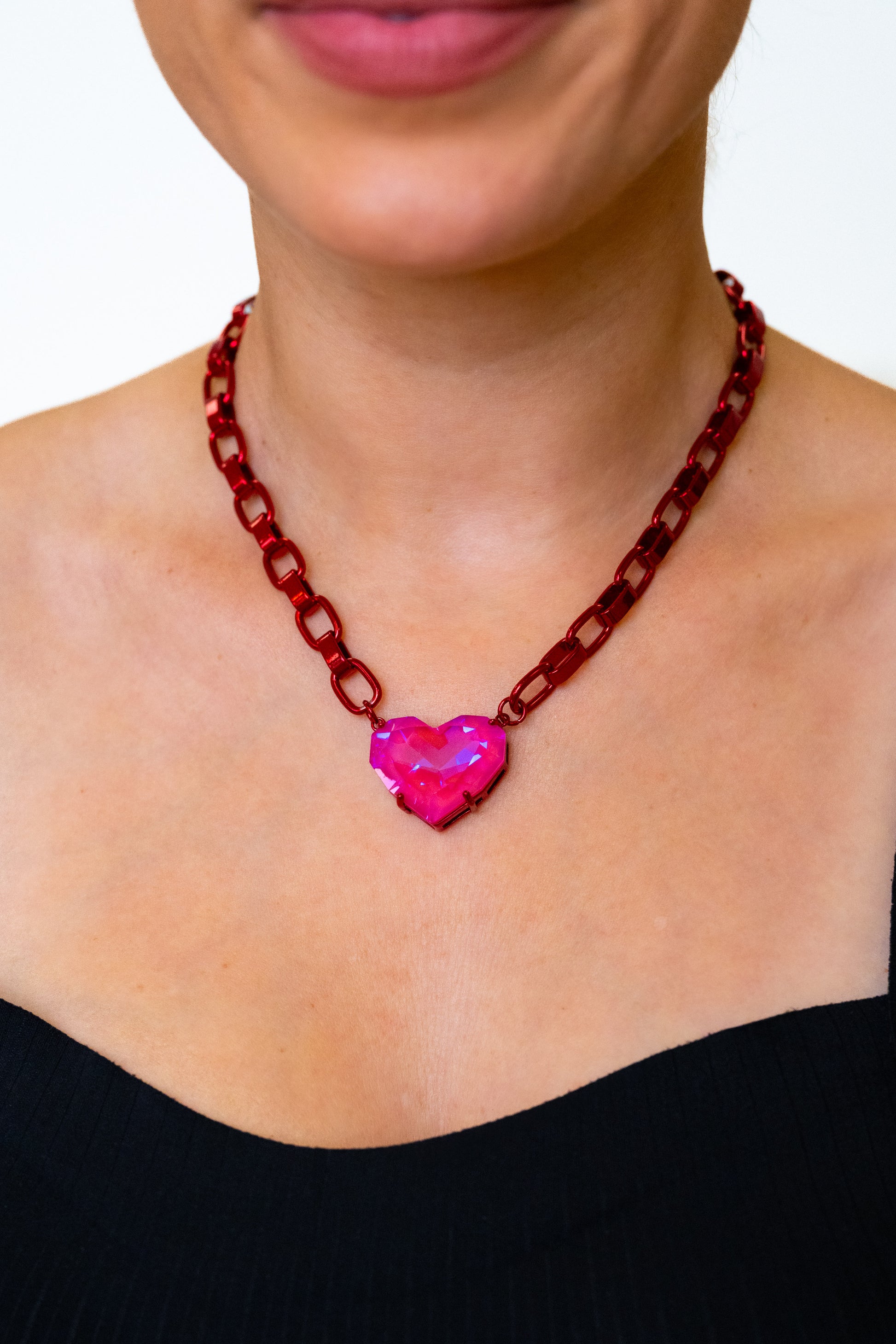 Summer Love Necklace - Metallic Rouge