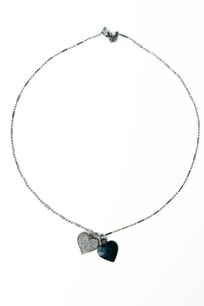Crescent Love Necklace - Silver