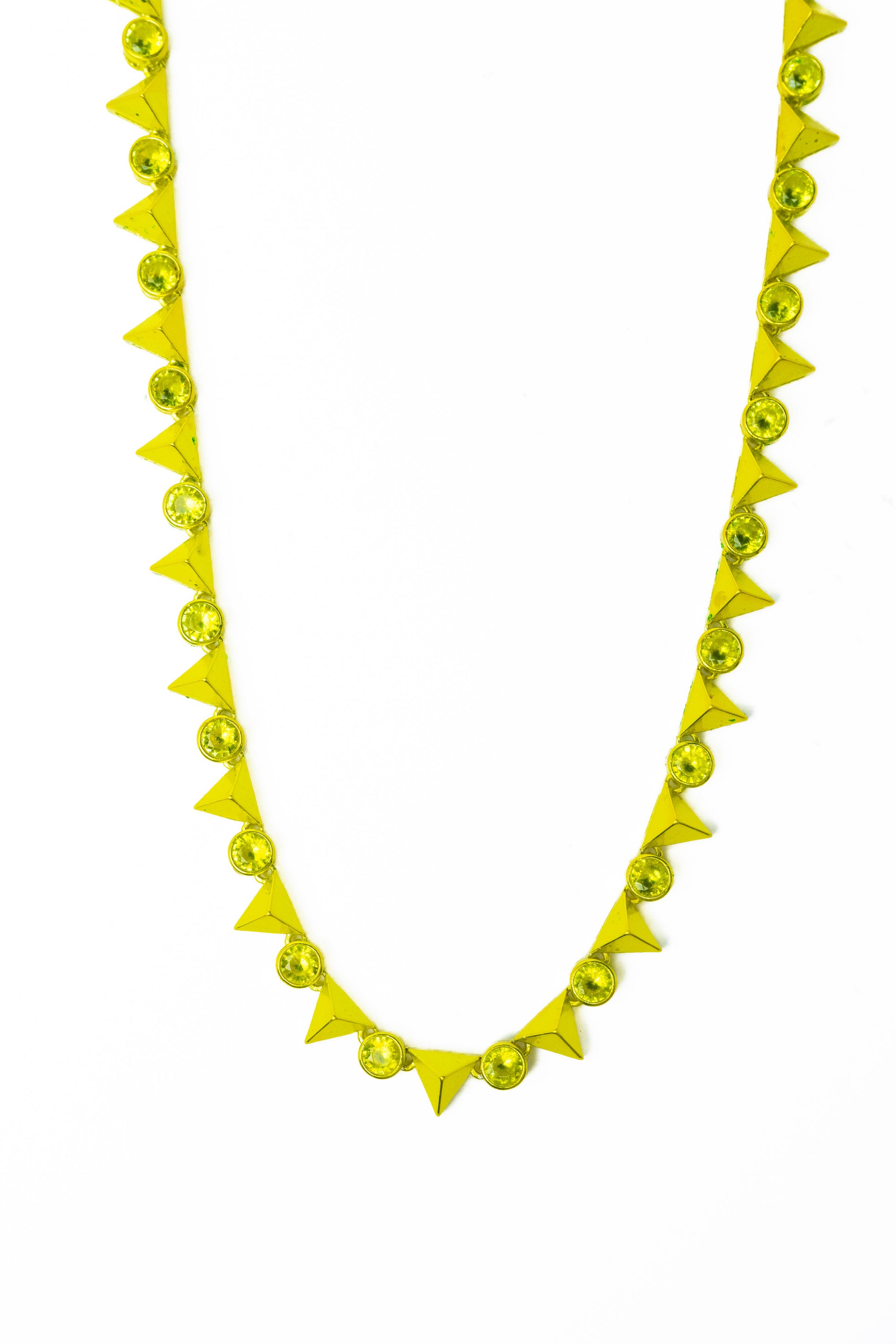 Last Dance Necklace - Metallic Lime Punch
