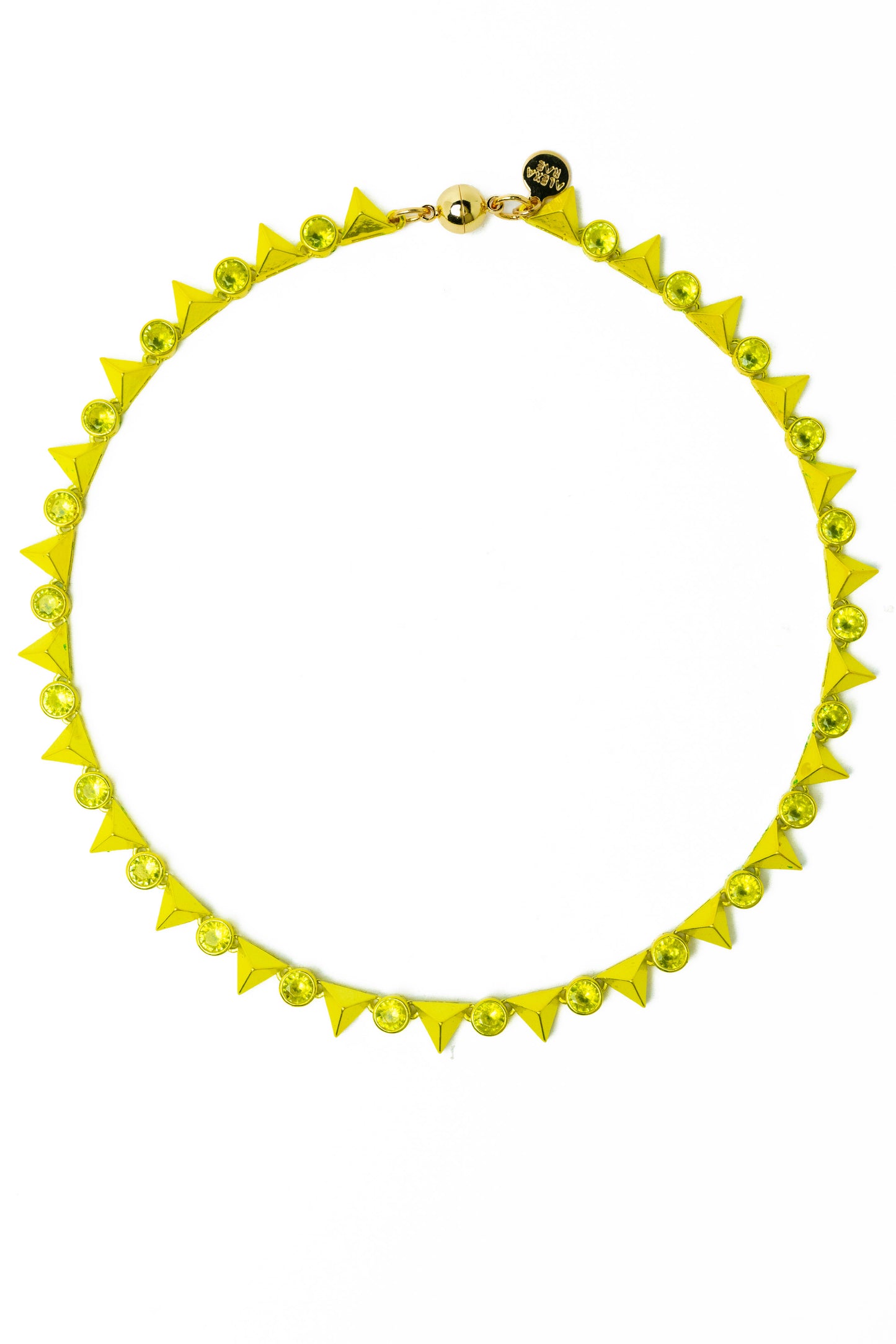 Last Dance Necklace - Metallic Lime Punch