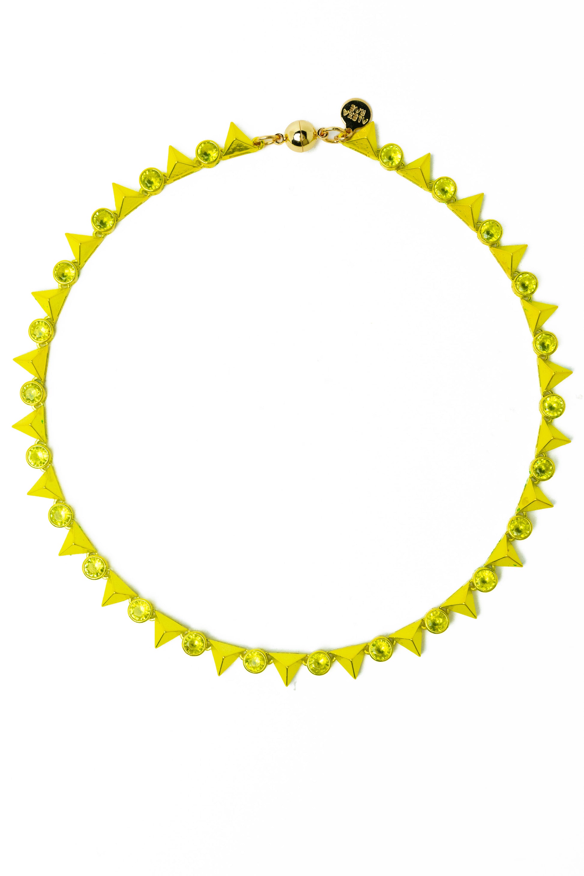 Last Dance Necklace - Metallic Lime Punch