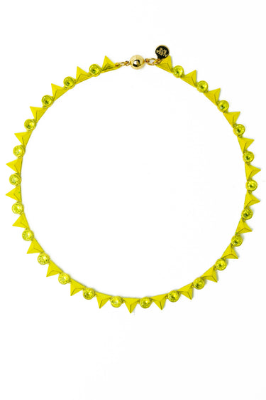 Last Dance Necklace - Metallic Lime Punch