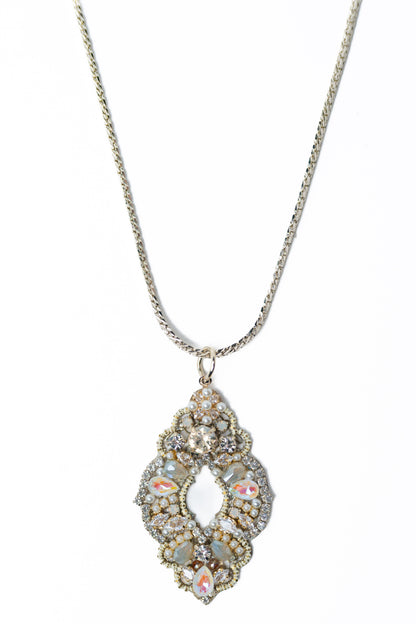 Antoinette Necklace - Metallic Linen
