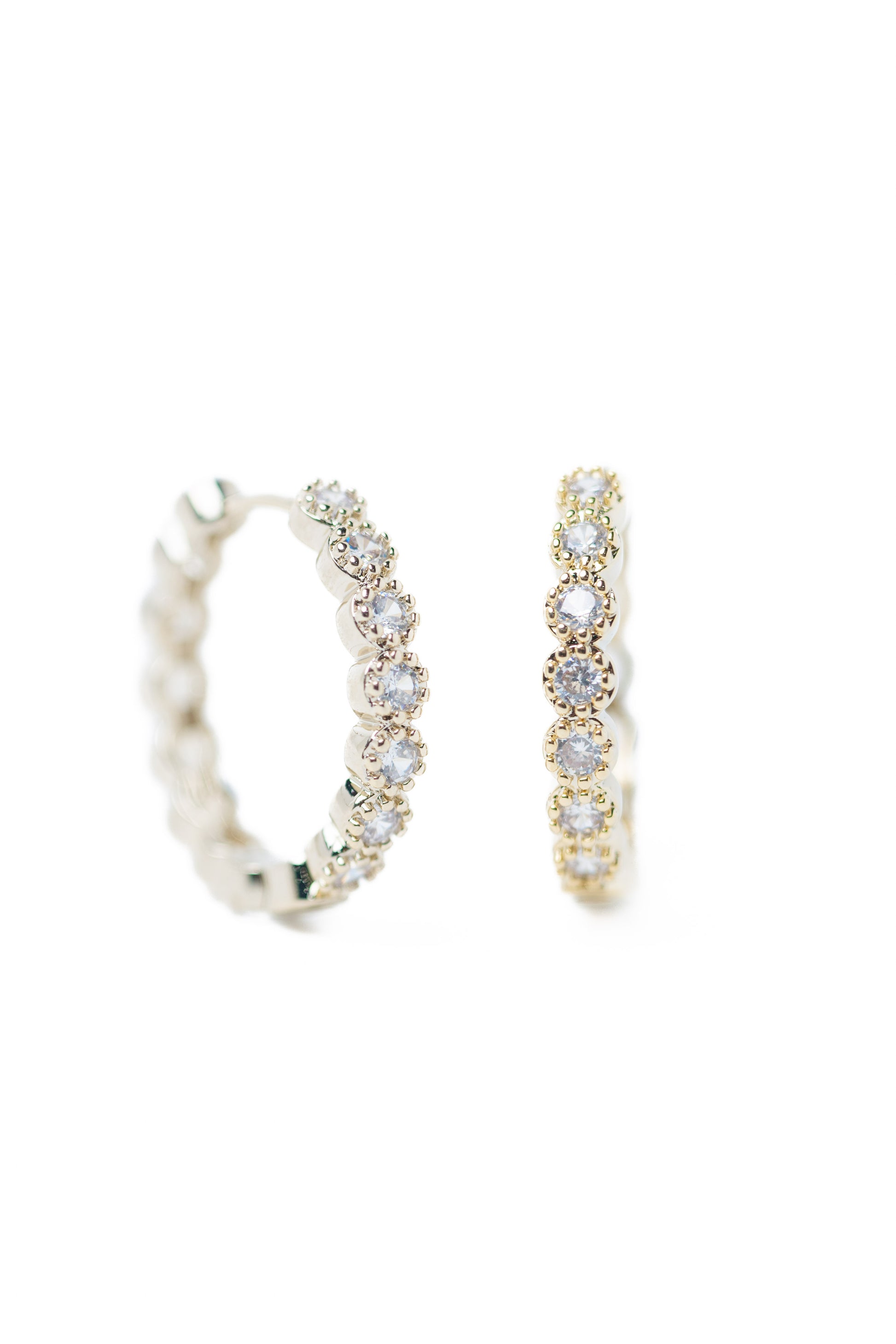 Nori Earrings - Metallic Linen