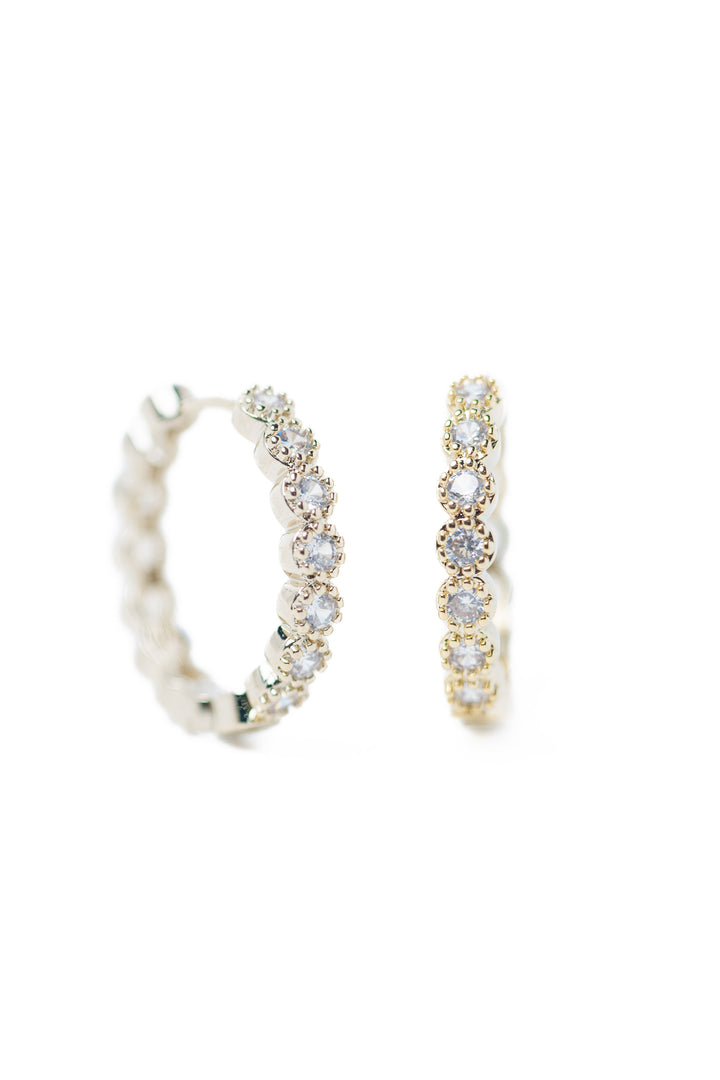 Nori Earrings - Metallic Linen