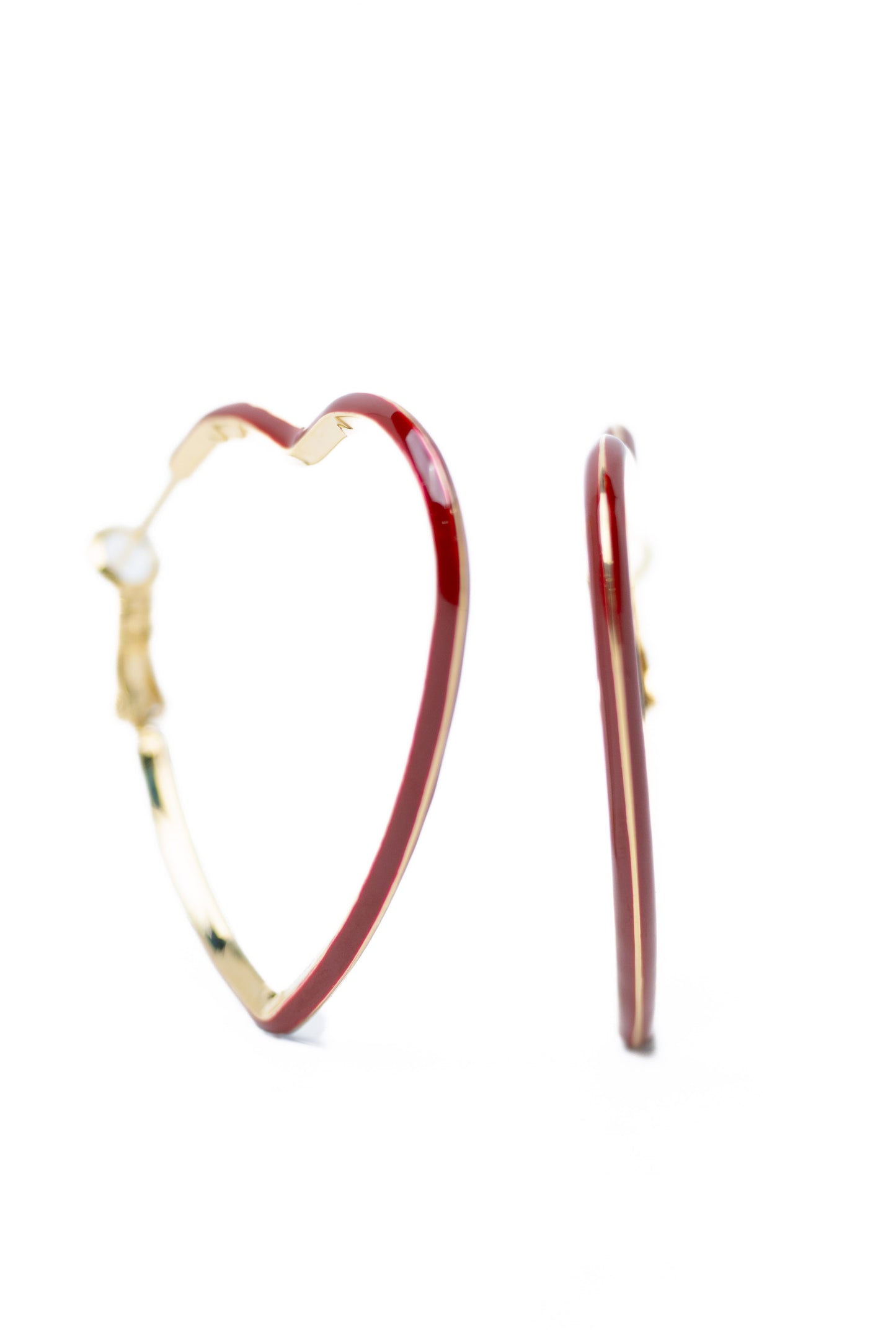 Cherish Earrings - Gold Ruby