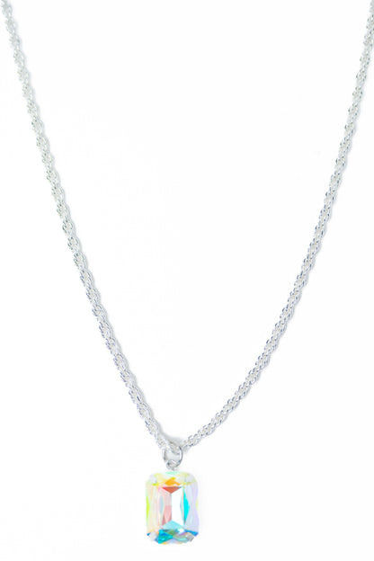 Lilla Necklace - Liquid Metallic Pearl White