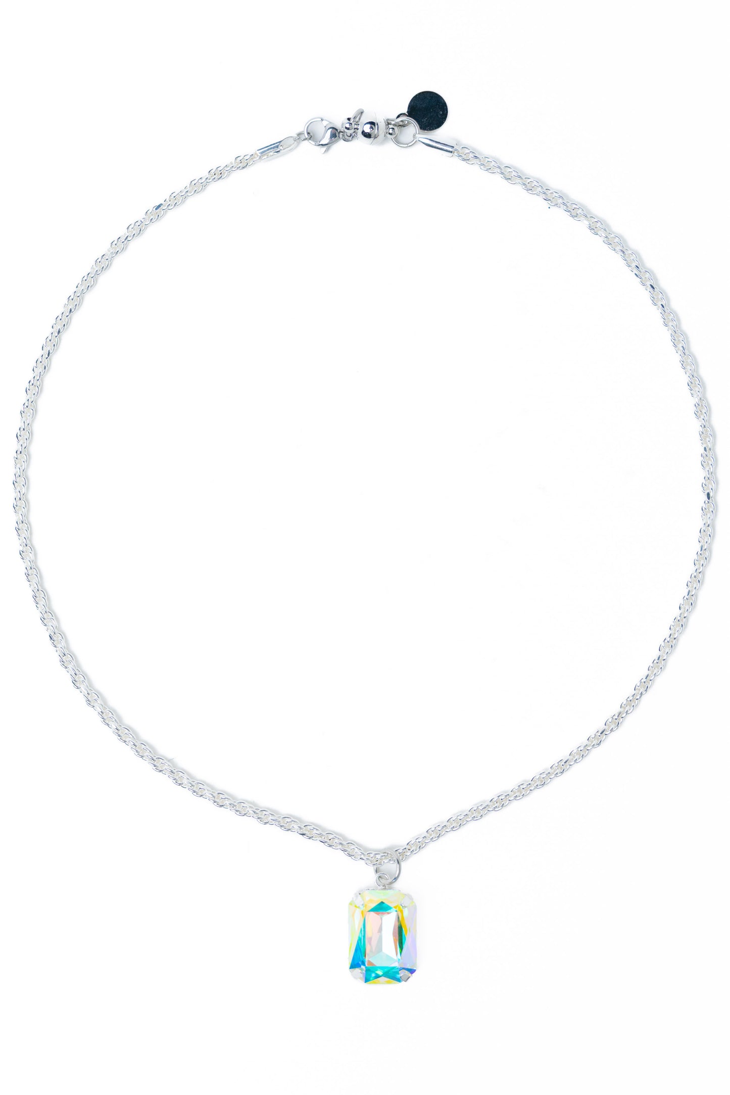 Lilla Necklace - Liquid Metallic Pearl White