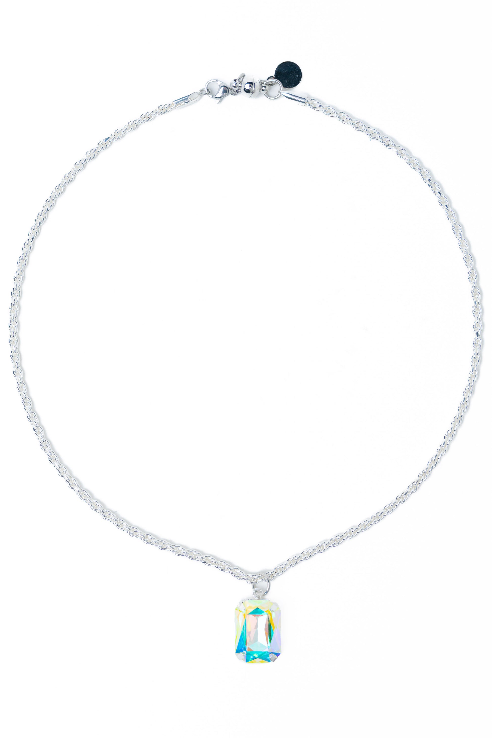 Lilla Necklace - Liquid Metallic Pearl White