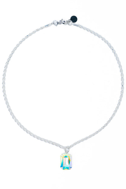 Lilla Necklace - Liquid Metallic Pearl White