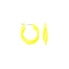 Disco Lights Earrings - Neon Yellow