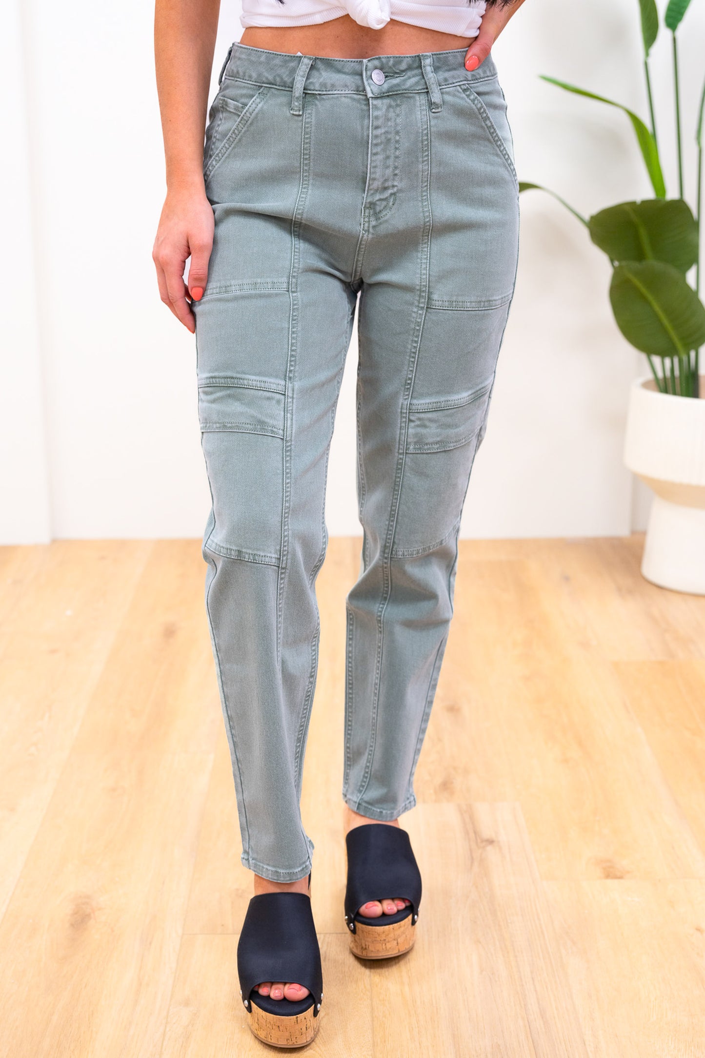 The GOAT By Mica - Mom Cargo Jeans