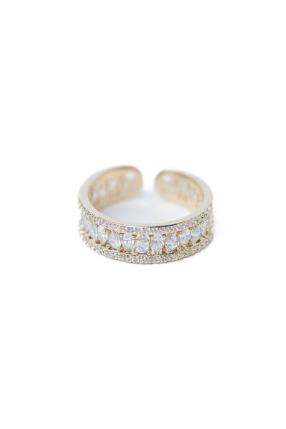 Selene Ring - Metallic Linen